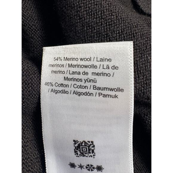 Fred Perry Merino Wool V-Neck Sweater Pullover Men's Size XL Black - Picture 4 of 6